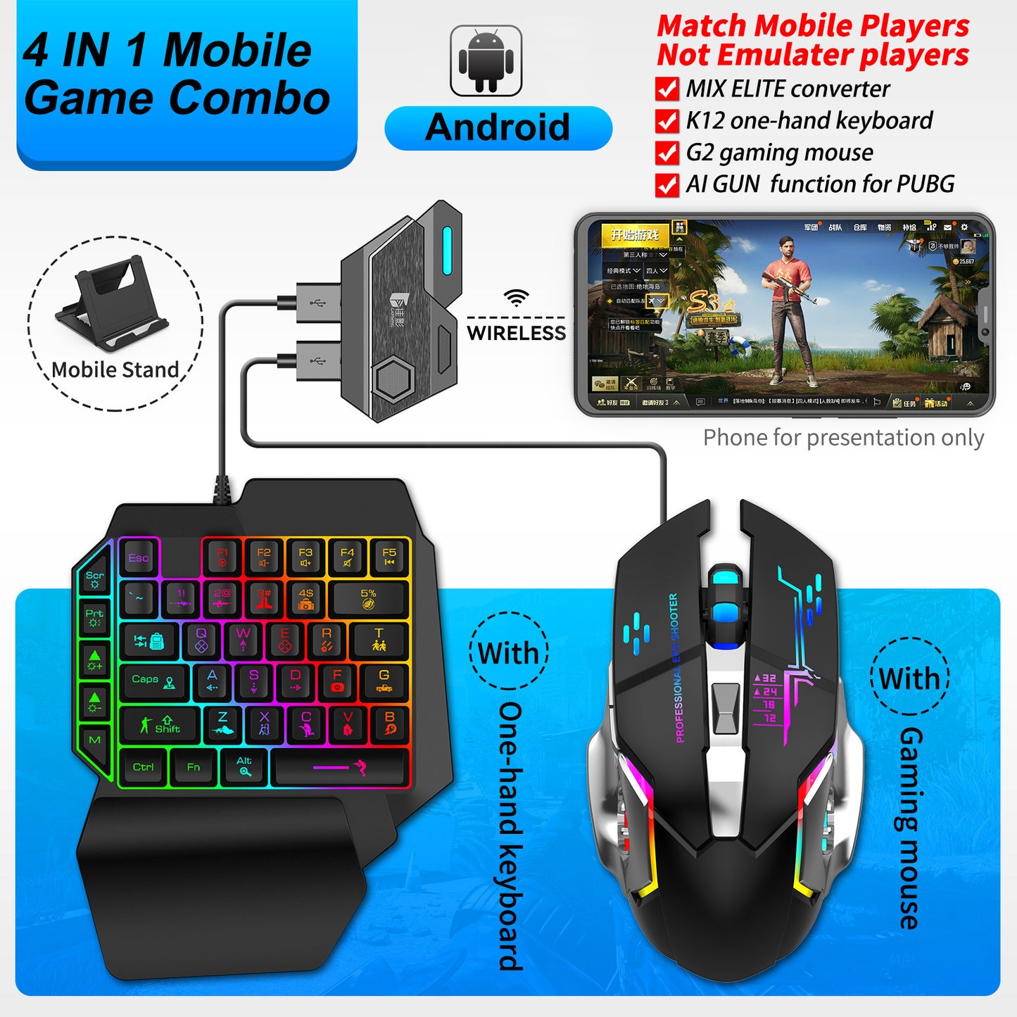Jiaying Mix SE Elite Mobile Game Throne Automatic Smart Press Grab for Android cf Peace Elite