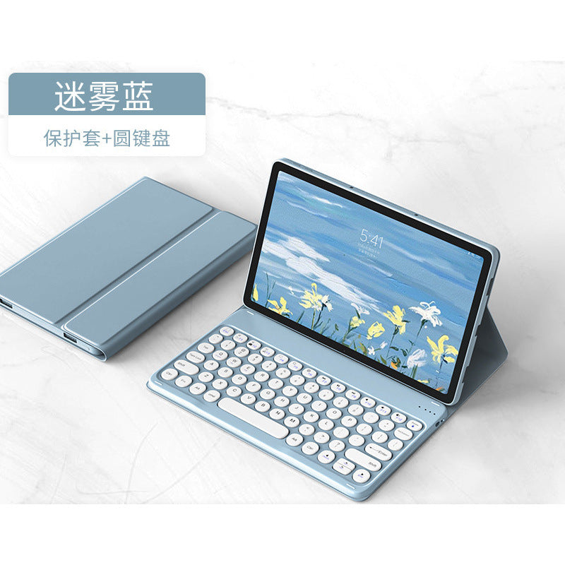 For Redmi Pad SE 11 2023 Bluetooth Keyboard Leather Case Redmi 10.6 Round Cap Xiaomi 6Pro 11 "protective Accessories