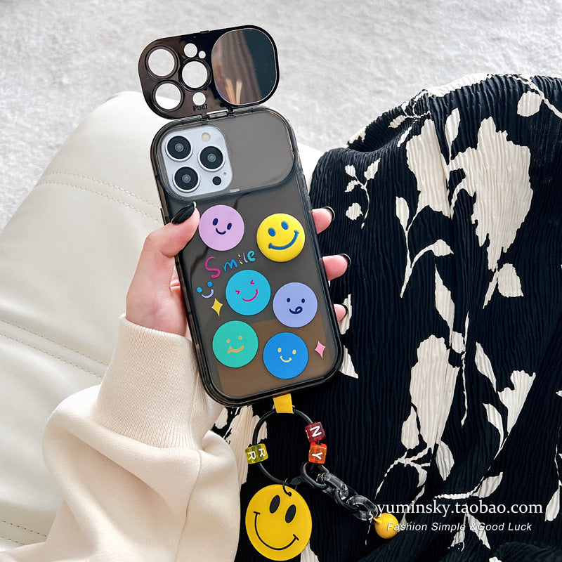 Accessories Homemade Color Smiley Face for iPhone13promax Apple 14 Phone Case 11 Mirror 12 Pendant Plus