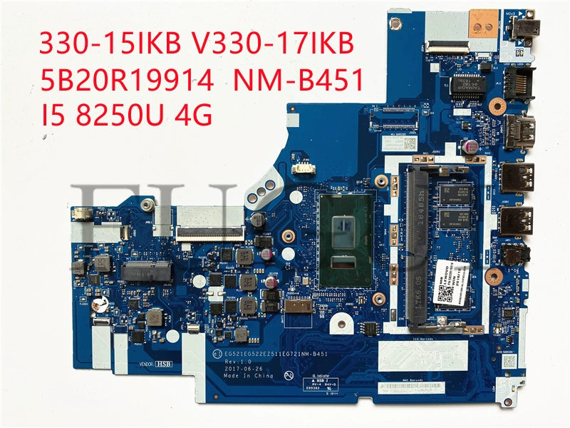 (Shipping fee not include) lenovo motherboard system board 330-15IKB V330-17IKB NM-B451 I3-8130U I5-8250U 4G