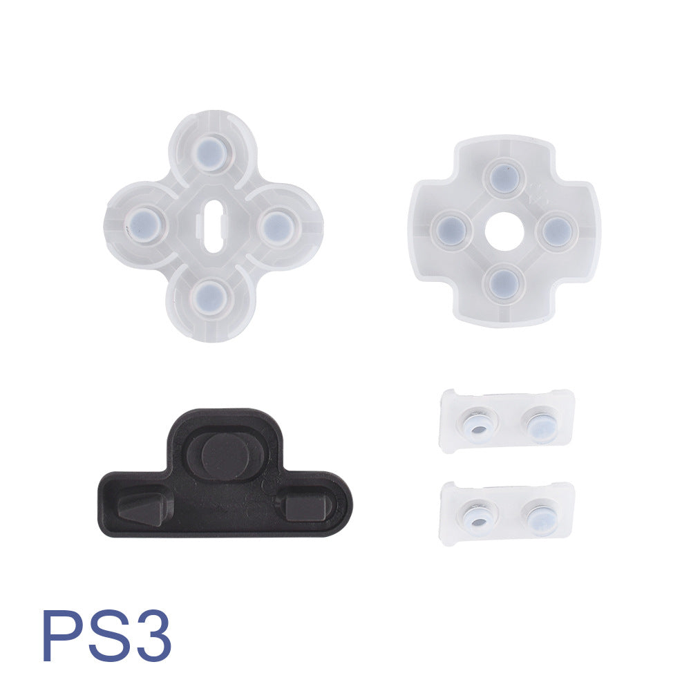 PS2/3/4 Handle Conductive Glue PS4 Conductive Glue PS4 Button Soft Glue Pad Handle Repair Accessories Silicone Pad