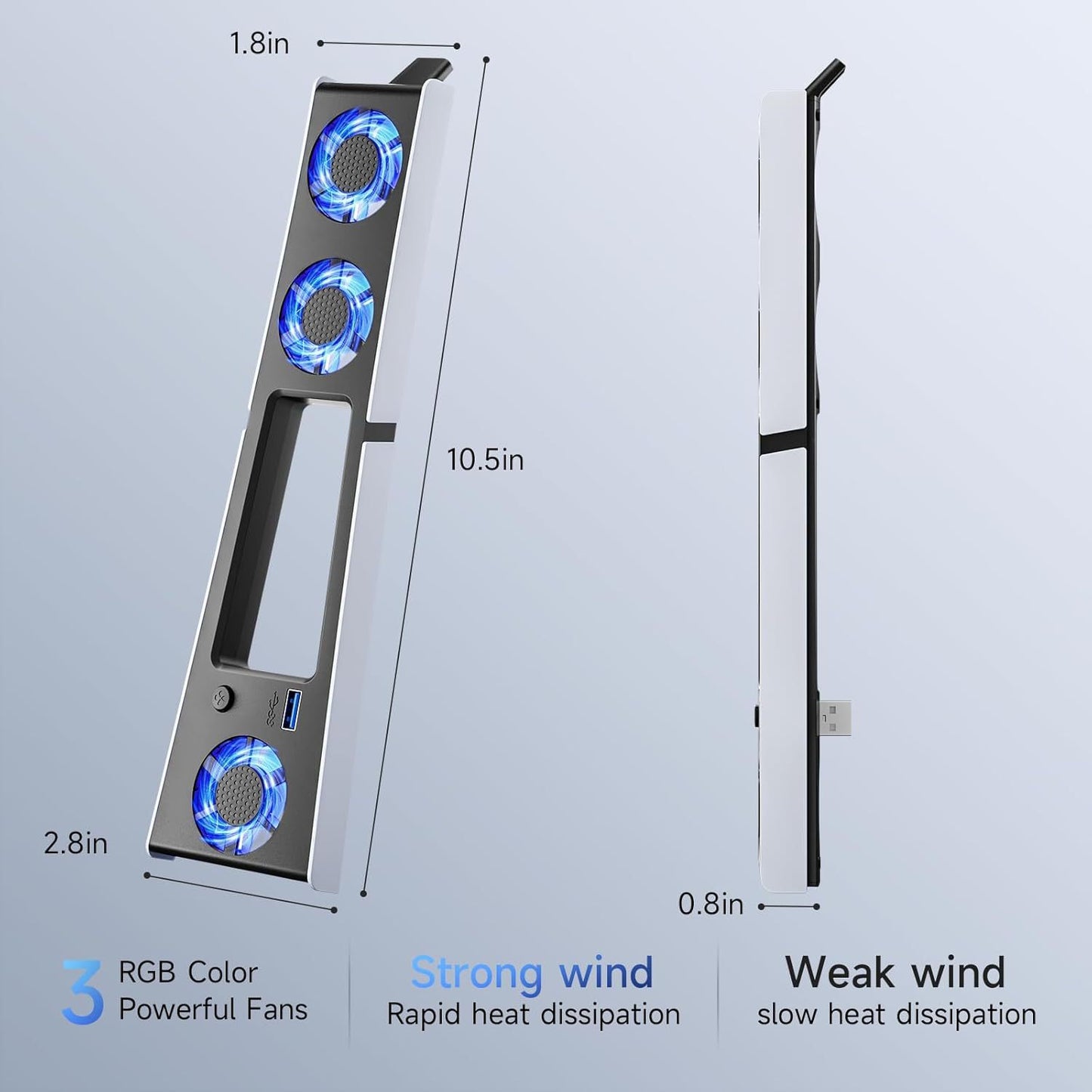 PS5 SLIM host rear fan PS5 thin machine radiator game console temperature control fan cooler