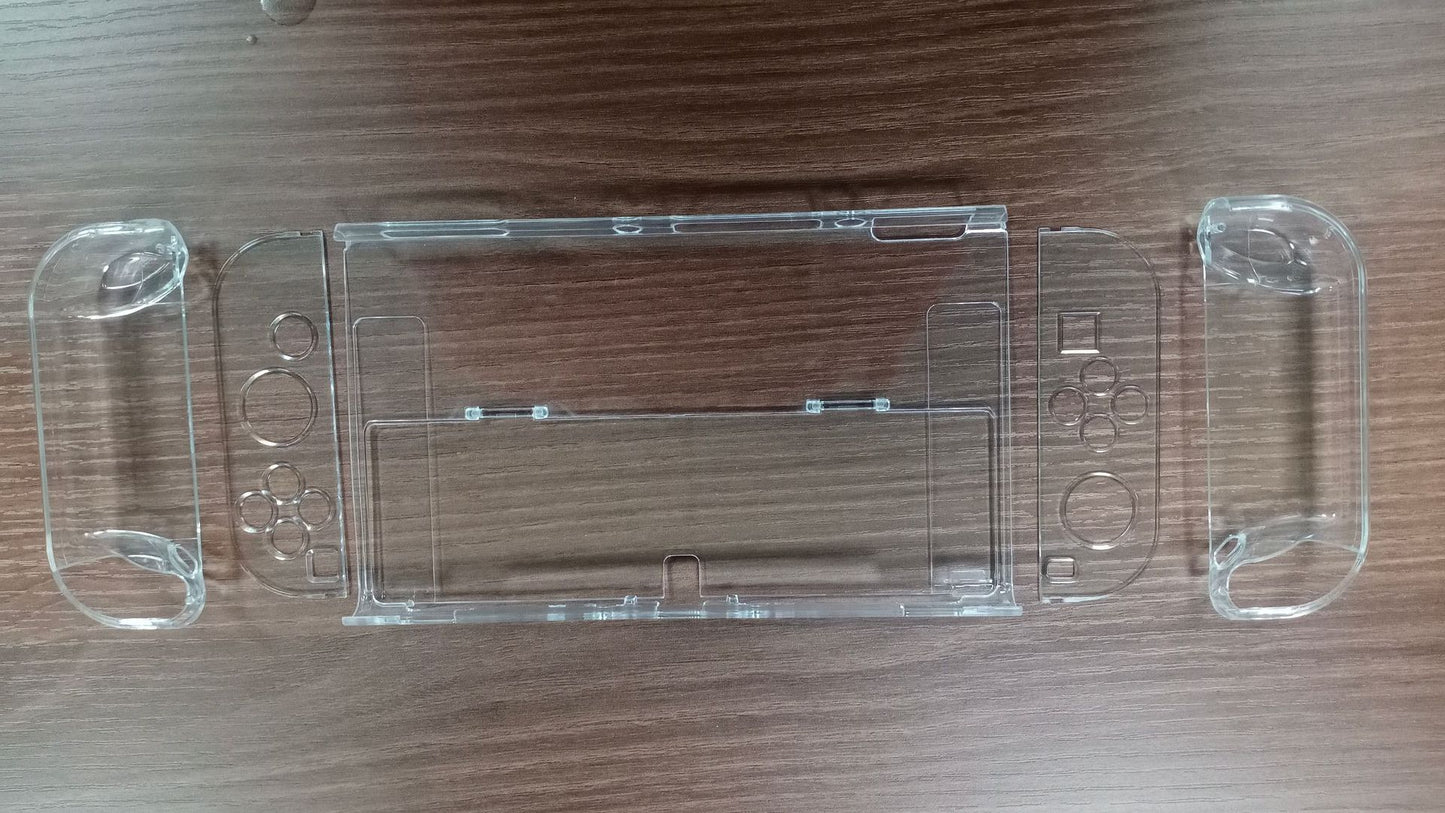 Suitable for Nintendo switch OLED crystal case with bracket switch OLED protective case PC hard case