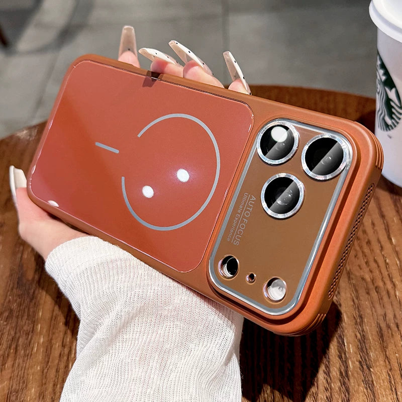 Ice heat dissipation Magnetic suction For iPhone 18promax mobile phone case New iPhone17 with lens film All-inclusive protection 16Pro Side heat dissipation and breathability 15 men's and women's cases Phone Accessories