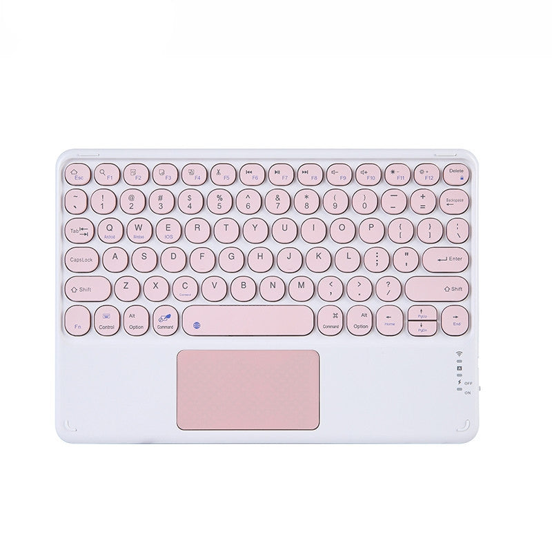 For iPad Tablet Keyboard 10 Inch Round Cap Color Touchpad Touch Bluetooth Keyboard Round Keycap Huawei Keyboard protective Accessories