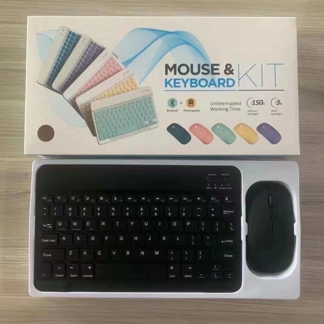 Applicable to ipad bluetooth keyboard mobile phone tablet computer universal wireless mouse keyboard set magic control portable keyboard protective Accessories