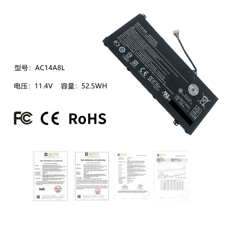 (Shipping fee not include)for Acer 暗影骑士3代VX5-591G N16C7 V15 Nitro battery AC14A8L