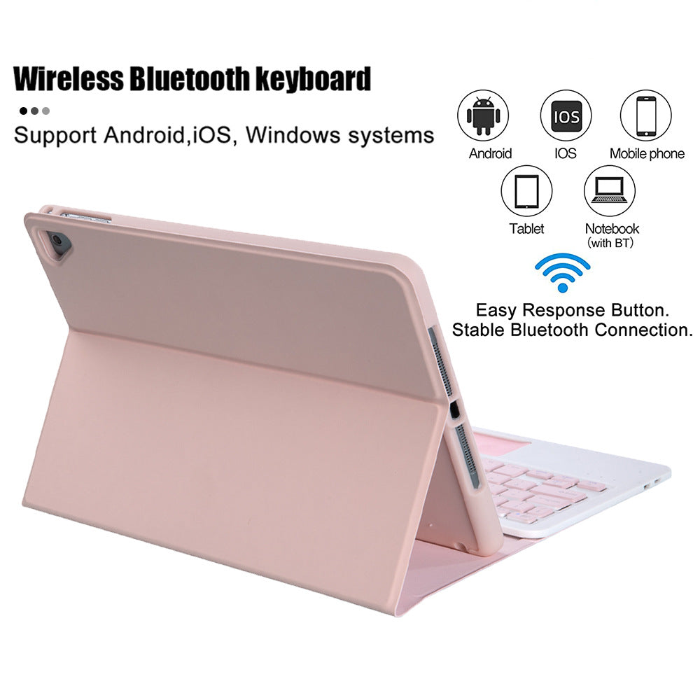 Applicable to ipadpro11 Miaocun Bluetooth keyboard and mouse 9,7 pen slot 10.9 leather case iPad10 protective case air5protective Accessories