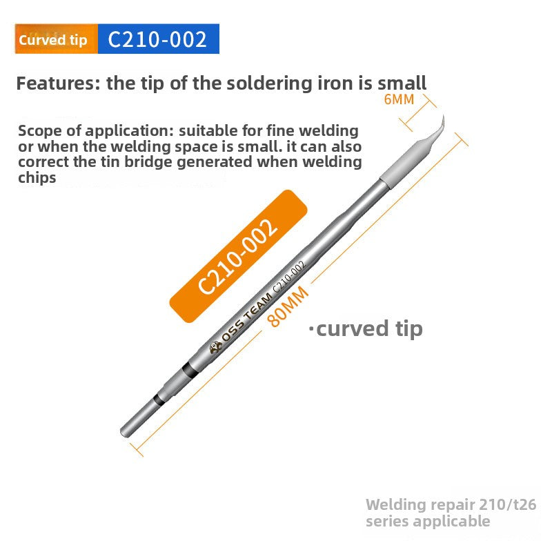 C210 welding table, mobile phone repair tools heat up 2 seconds automatic sleep electric soldering iron handle  high-power welding Soldering Iron Tip Reviving Paste repair tools