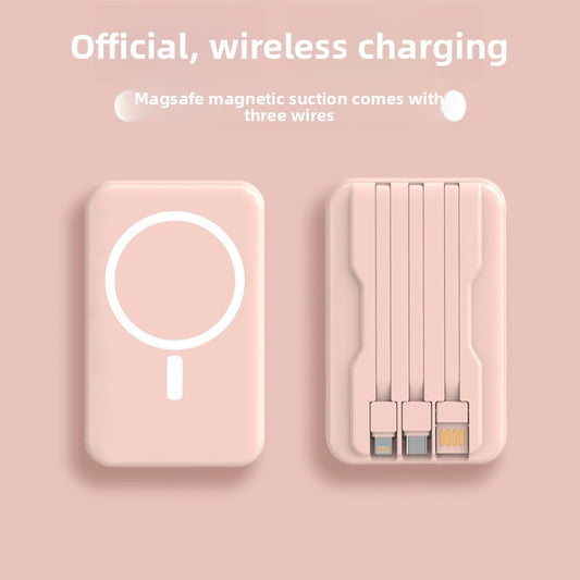 Magsafe magnetic power bank 22.5W fast charging mini with cable mobile power supply