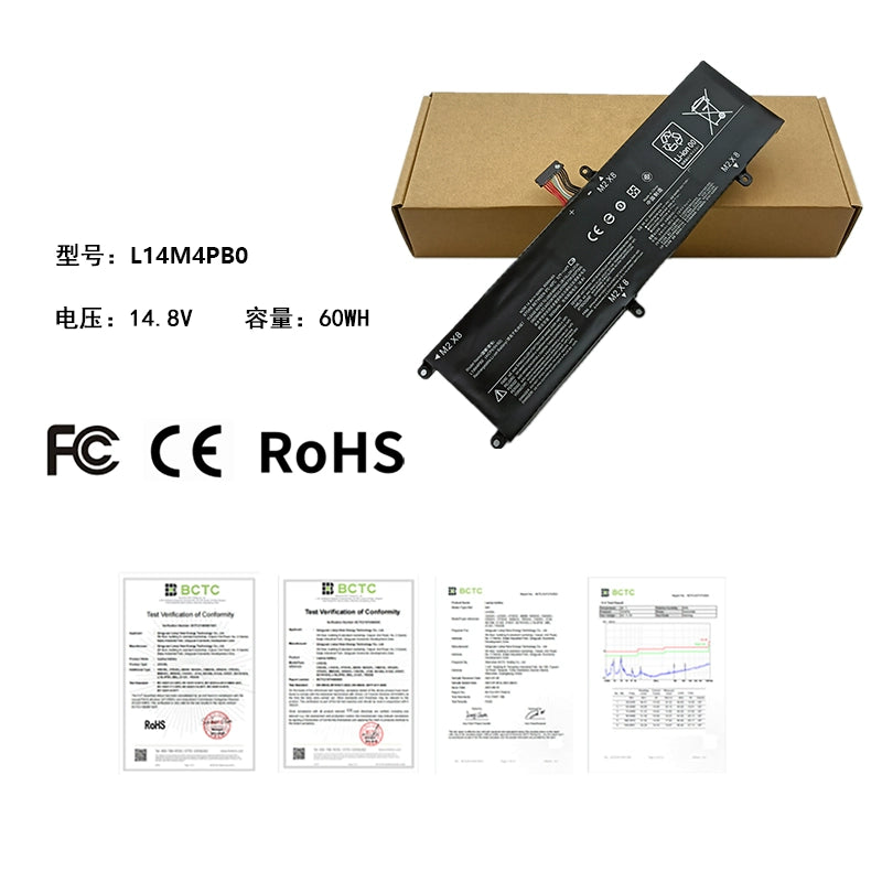 (Shipping fee not include)全新For  Lenovo 拯救者 14/15 ISK/ISE L14S4PB0  replacement  battery  L14M4PB0