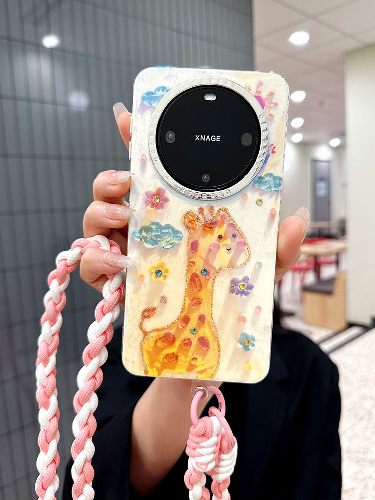 Accessories Cute Giraffe Elephant for Huawei p70 All Inclusive Pura70Pro Portable Lanyard mate60pro + New