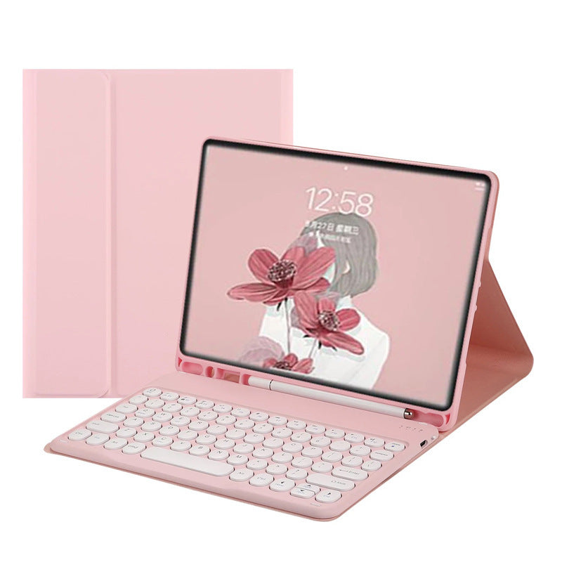 Applicable ipad10 Tablet Leather Case Bluetooth Keyboard Air4 Mouse 5 Set 10.2 Pen Slot Pro11 Protective Accessories