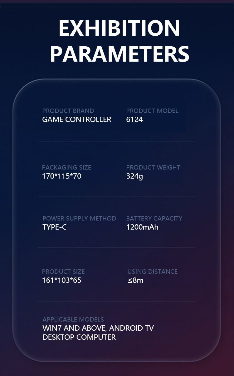 Switch glare RGB light effect gamepad supports iOS Android PCswitch computer controller