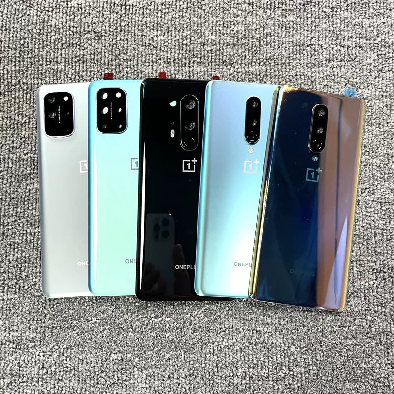 AAA+ quality For OnePlus Back Battery Cover Door Rear Glass Oneplus 8 8T 8Pro Battery Cover  Case With Camera Lens OnePlus phone repair parts