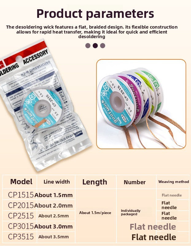 Apple iphone, Samsung mobile phone, notebook main board repair, suction line BGA hard disk WIFI pad, drag tin, tin line repair tool