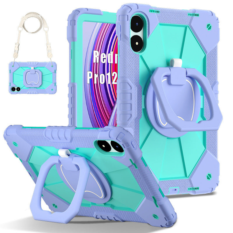 For Redmi Pad Pro 12.1 Protective Case Xiaomi Poco Pad 12.1 Rotary Bracket Anti-drop Case Protective Accessories