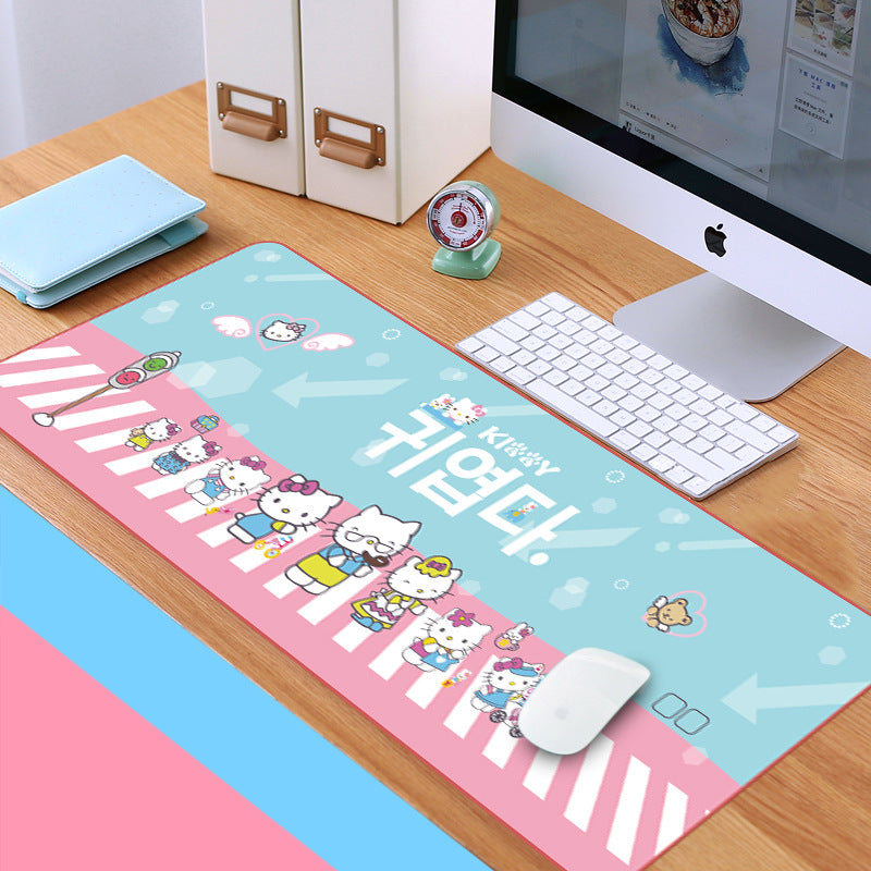 Mouse pad Large enlarged rubber table pad Mouse ++ non-slip keyboard pad Cartoon game desk pad Computer accessories