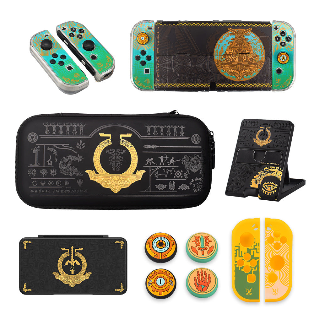 Applicable to Nintendo Switch OLED protective case set switch storage bag button cap game card box