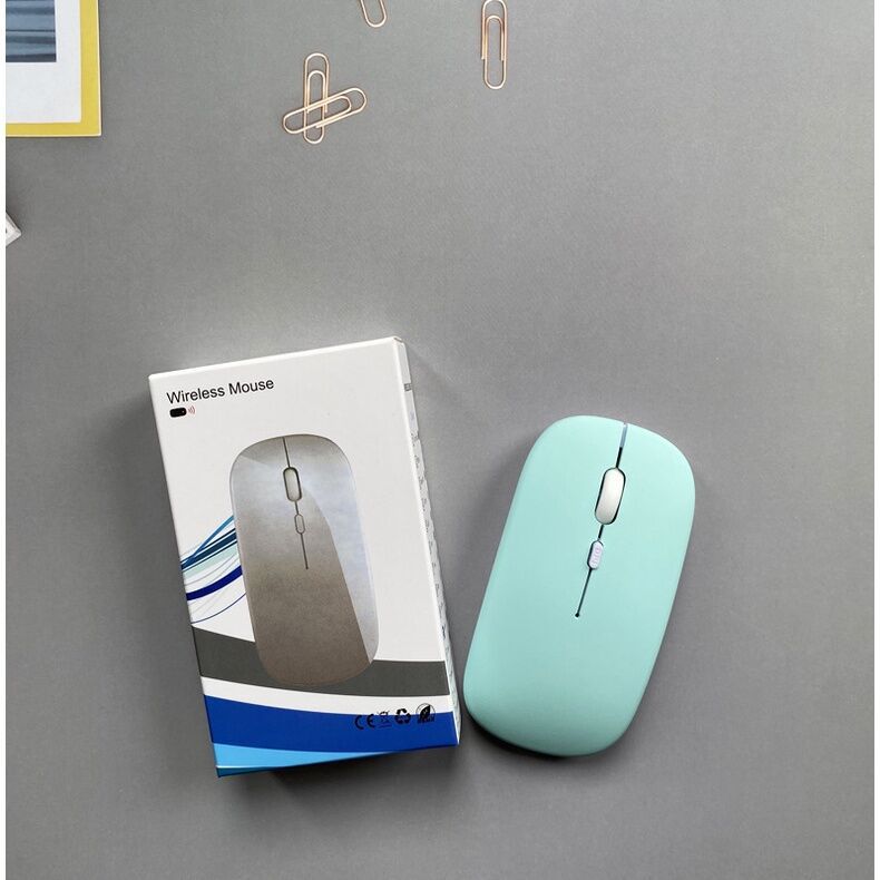 New Wireless Charging Mouse Mute Bluetooth Mouse Notebook Tablet Candy Color 2.4G Dual Mode USB Mouse protective Accessories