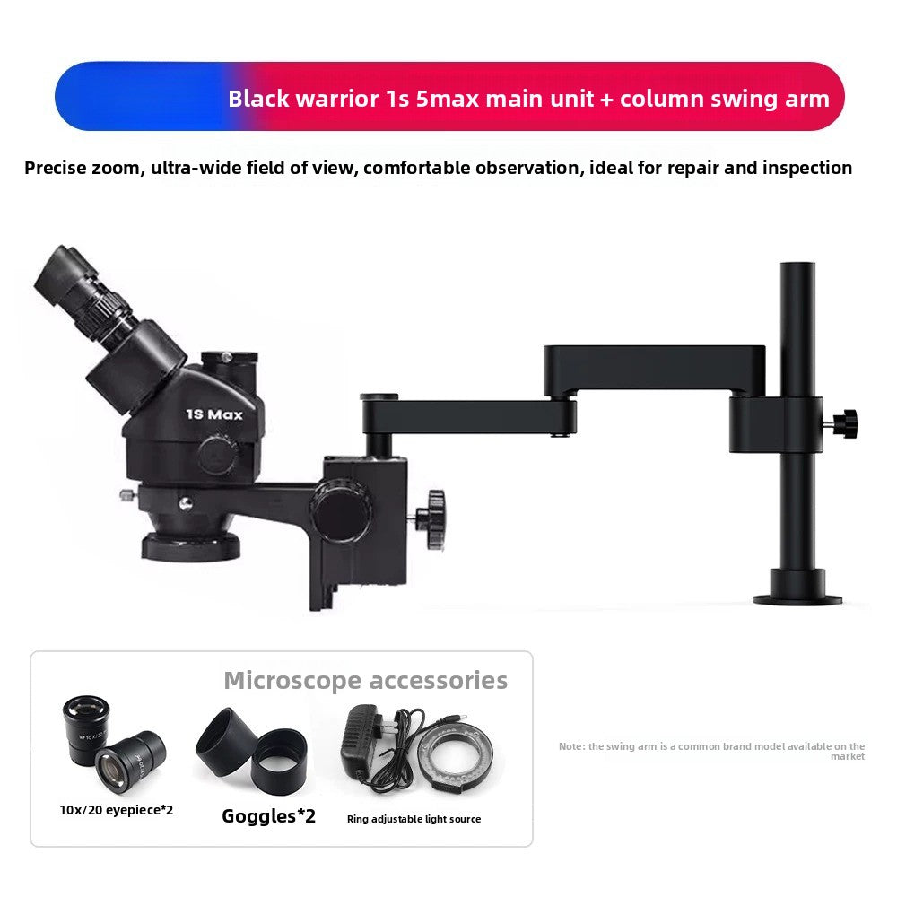 Trinocular microscope host model 7-45 times continuous zoom mobile phone repair microscope equipment multidirectional rotation fold Phone Repair tools