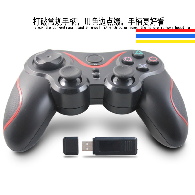 Nijia P3 wireless 2.4G game console handle PC computer P3 host special double vibration handle with receiver