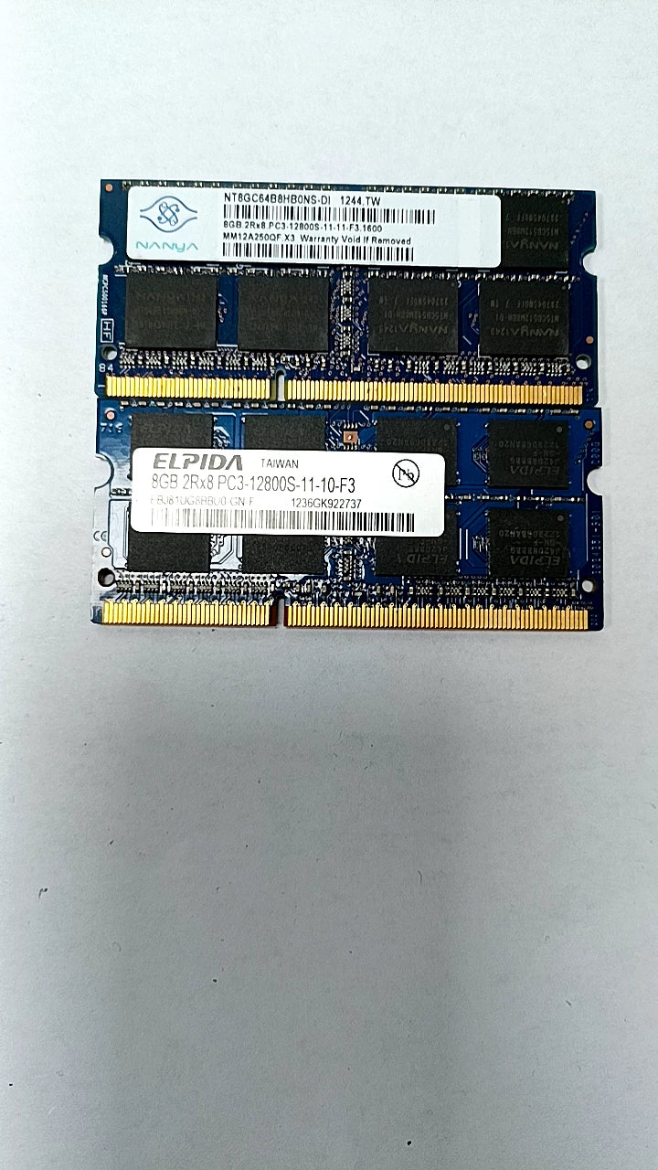 USED For Notebook Samsung Kingston Micron Hynix 3rd Gen Memory Stick DDR3 2G 4G 8G 8500 1333 1600  PC3L  Laptop RAM memory