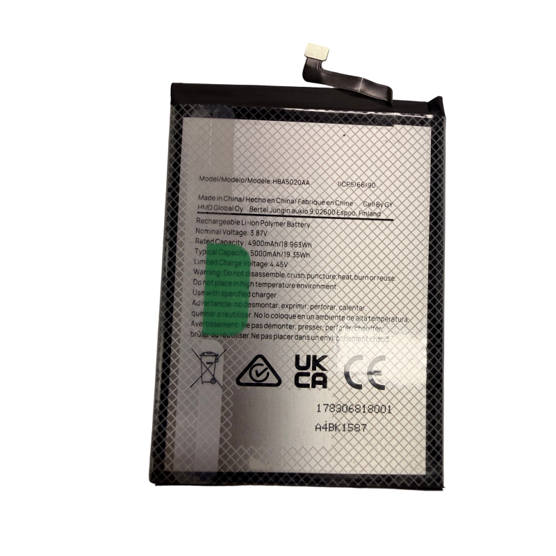 Nokia HMD Pulse + Pulse Pro Pulse TA-1595 Battery HBA5020AA  HMD Pulse (TA-1589, TA-1594), HMD Pulse+ (TA-1602, TA-1605), and HMD Pulse Pro (TA-1588, TA-1595) battery Nokia phone repair parts