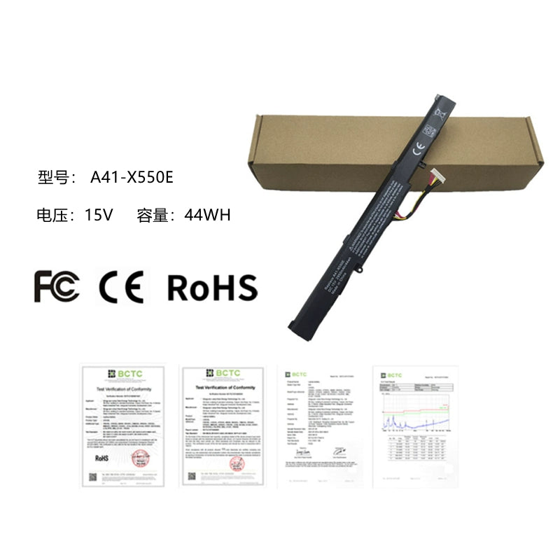 (Shipping fee not include)for于 for ASUS  A41-X550E X450J A450V X550D K550DP replacement  battery