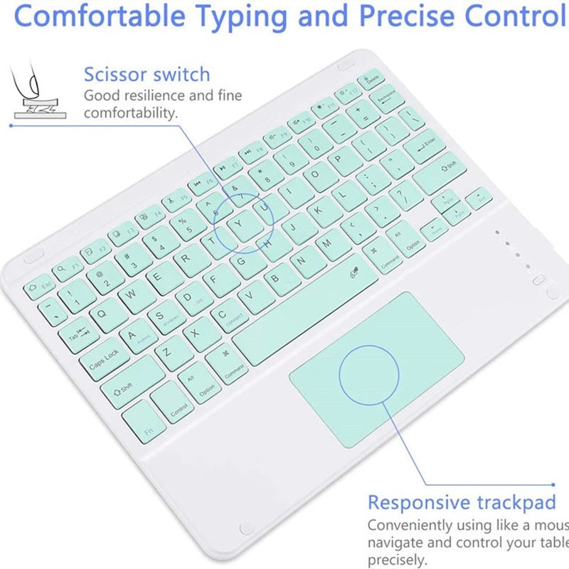 For Xiaomi Mi 6S Pro 12.4 RedmiPad Pro12.1 Bluetooth Touch Keyboard Leather Case Redmi SE11protective Accessories