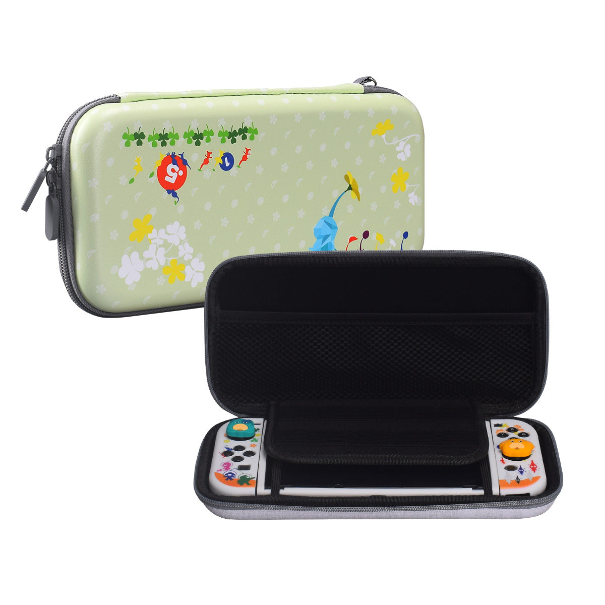 Switch storage bag switch OLED protective case button cap host bracket Pikmin theme accessories