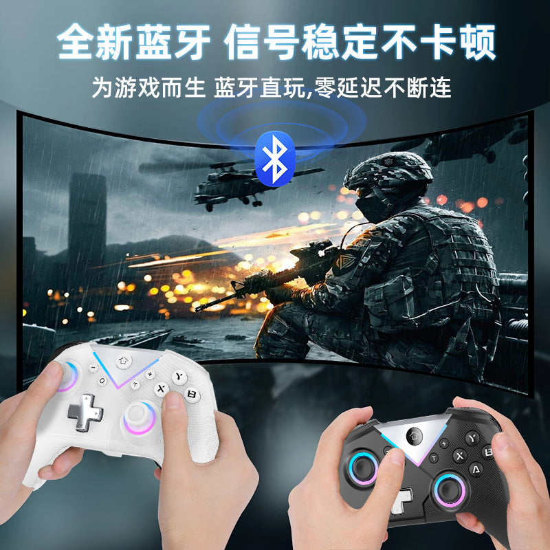 For Nintendo Switch Pro Gamepad with RGB Lighting Switch Hall Joystick Gamepad