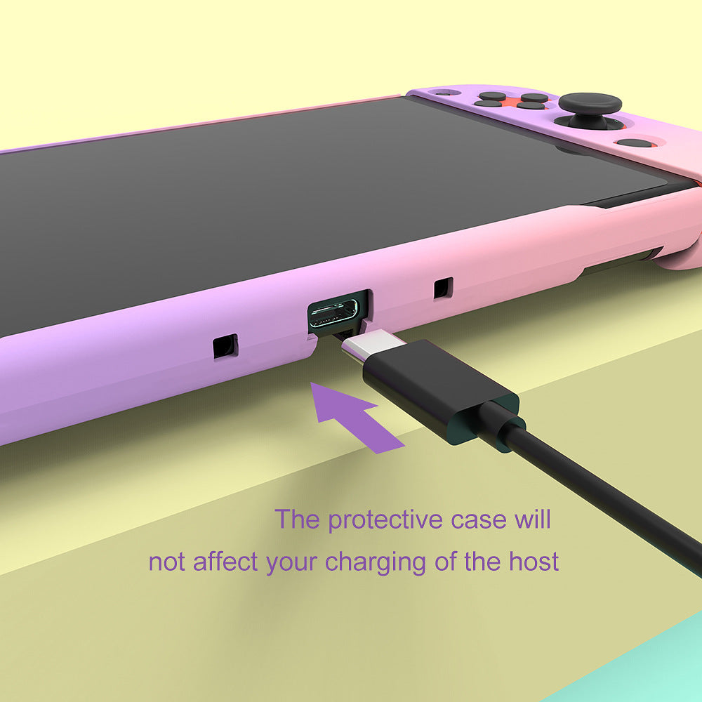 Switch console case is suitable for Nintendo Switch case, skin-friendly feel oil gradient color host case