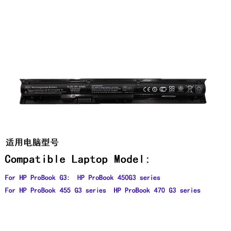 (Shipping fee not include)HPfor惠普  ProBook 450 455 470 G3 HSTNN-PB6Q  replacement  battery  RI04