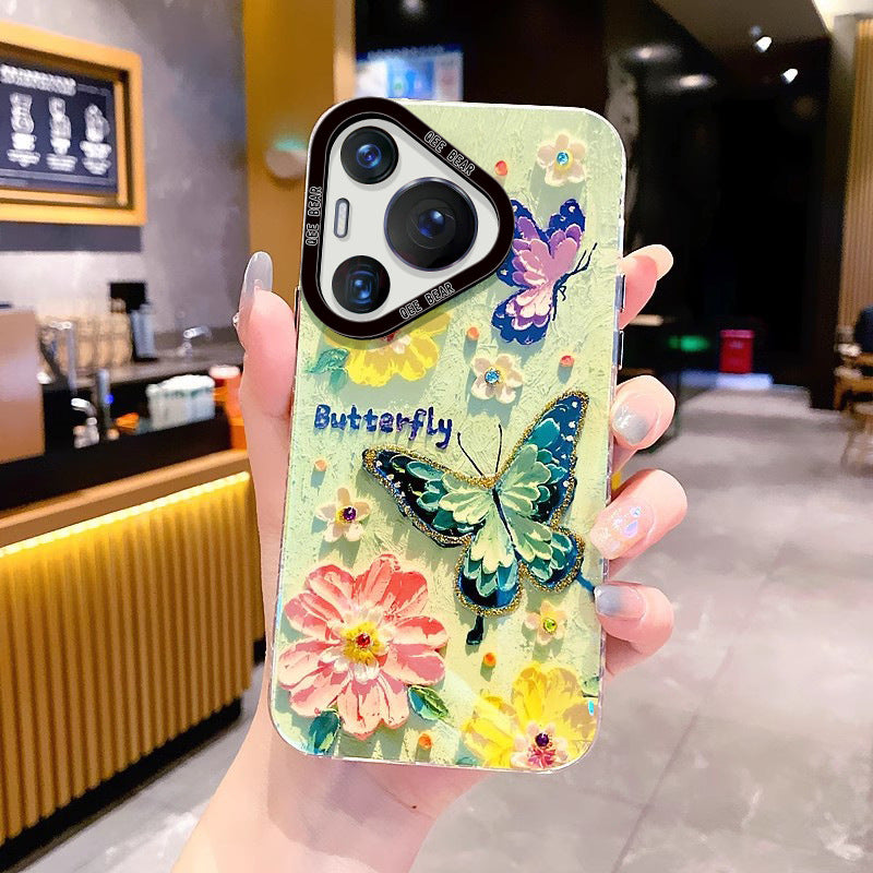 Accessories are suitable for Huawei Pura70 mobile phone case, new princess please make a fortune text Pura70pro protective case all-inclusive anti-proof