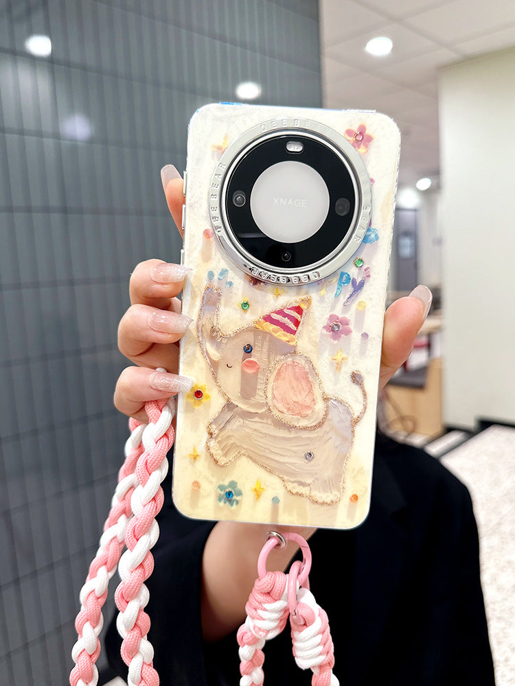 Accessories Cute Giraffe Elephant for Huawei p70 All Inclusive Pura70Pro Portable Lanyard mate60pro + New