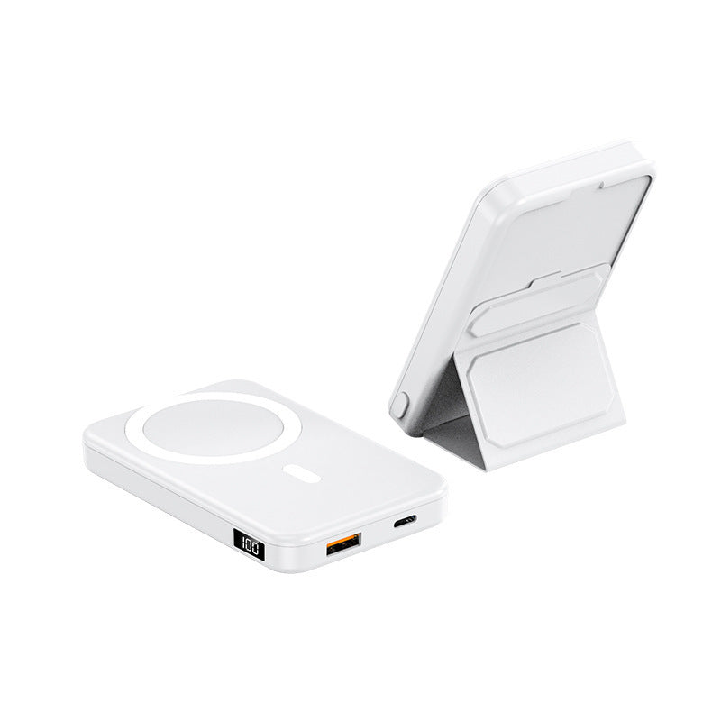 Magnetic fast charging power bank wireless with bracket mini mobile power supply