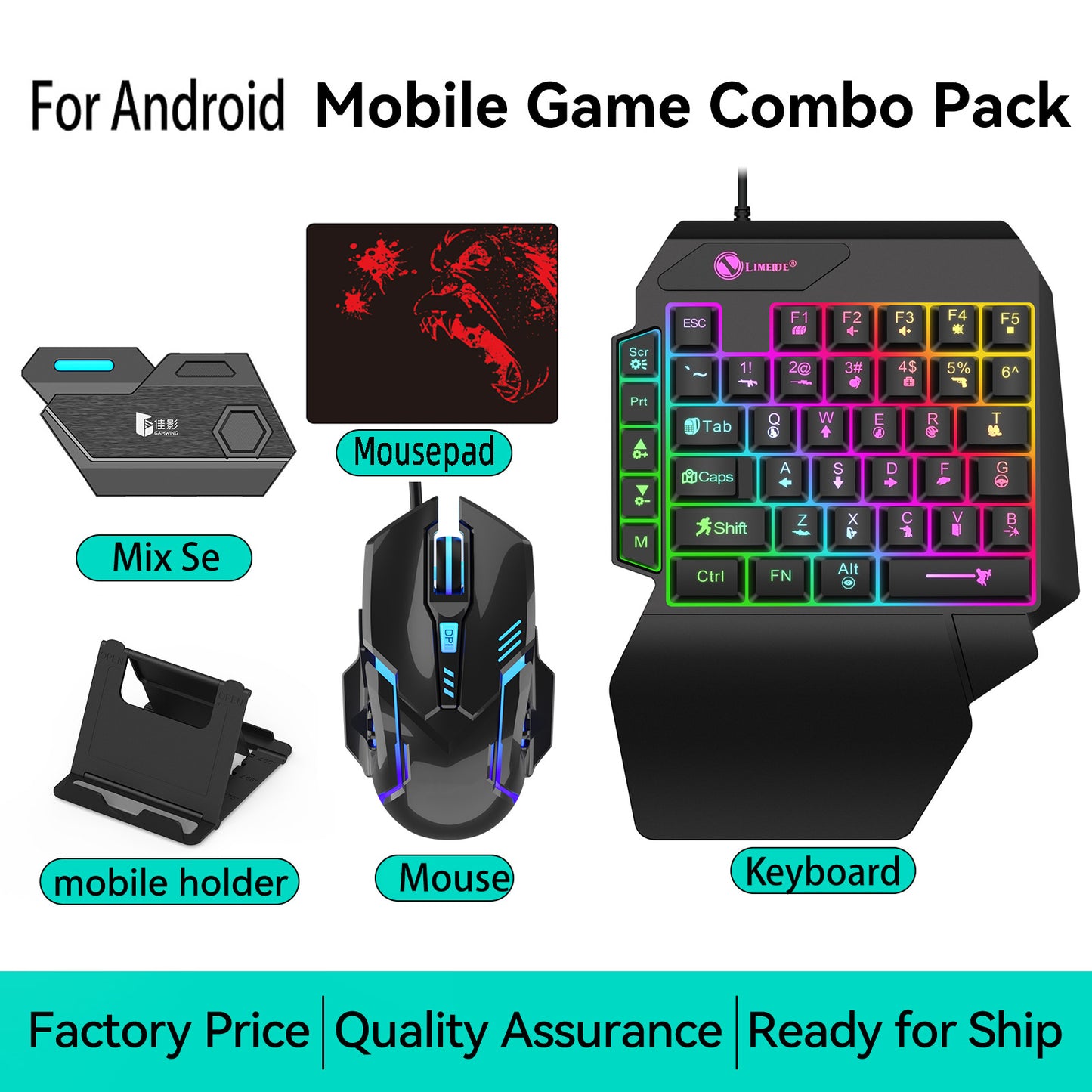 Jiaying Mix SE Mobile Gamepad Keyboard Mouse Converter Throne Set Android Eating Chicken Assistant Outside