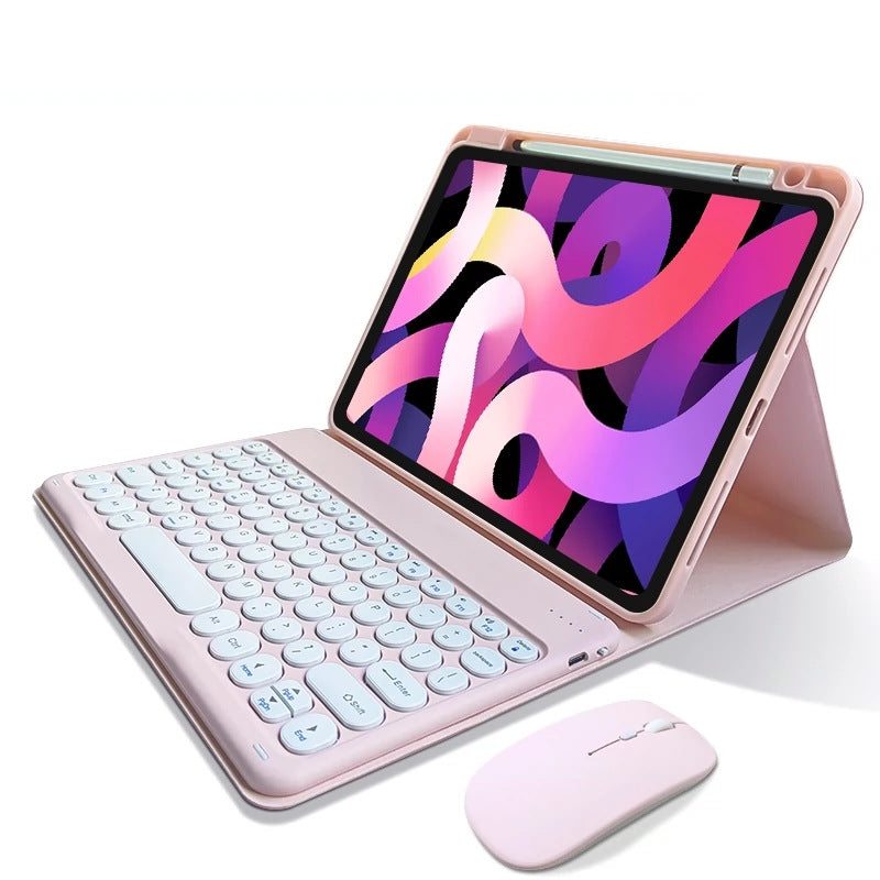 Applicable iPad10.2 Bluetooth keyboard, leather case, pen slot, 10th generation Pro11 protective case, charging mouse mini6protective Accessories