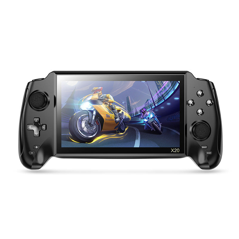 7" inch X20 IPS HD Dual joystick psp 4500mAh rechargable 2.4G Support wireless gamepad Linux games Handheld Game Player console GBA nostalgic retro NES game console FC
