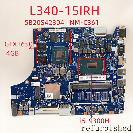 (Shipping fee not include)99新 lenovo L340-15IRH 5B20S42304 I5-9300H GTX1650 4G nm-c361