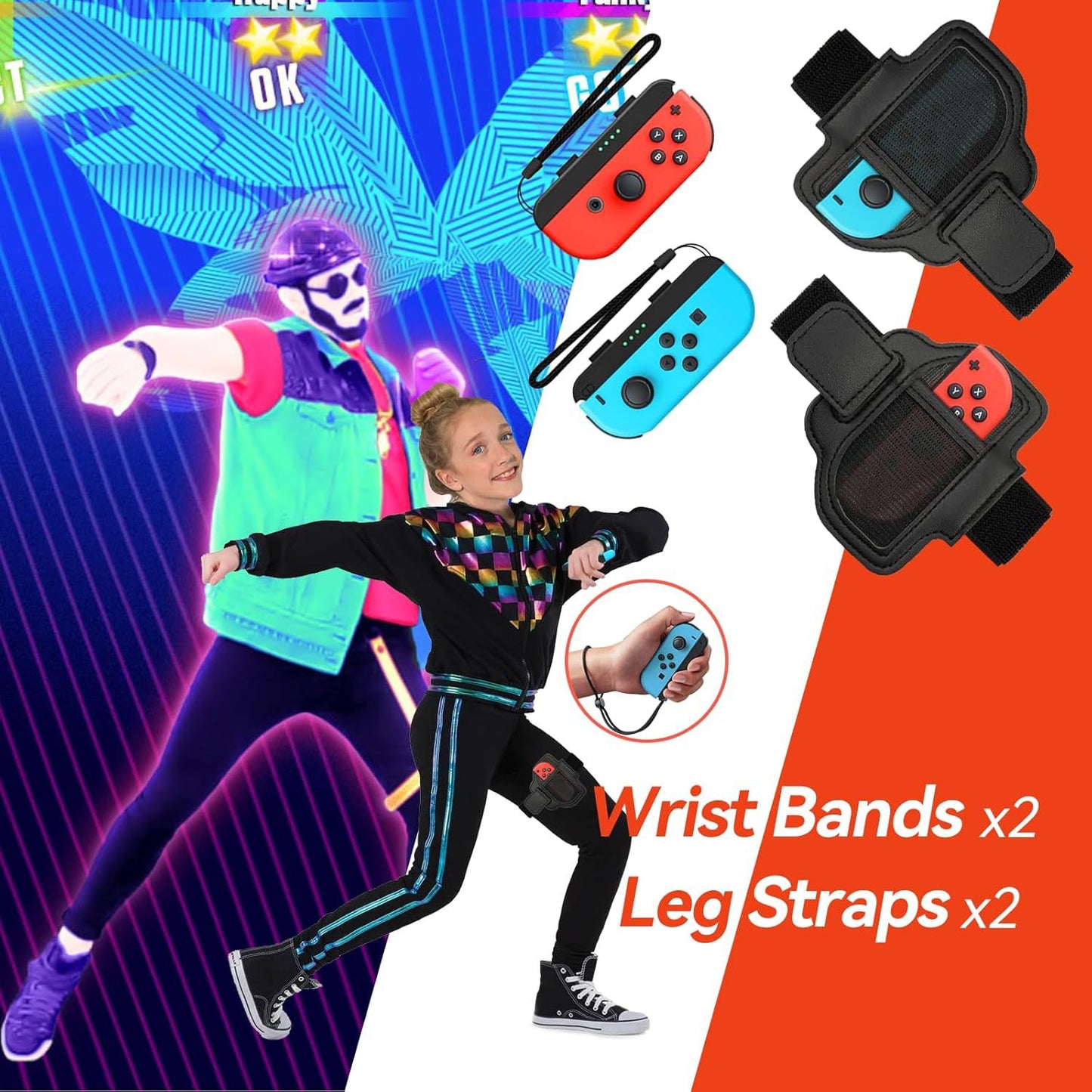Switch Sports10 in 1 Somatosensory Sports NS Tennis Racket Golf Fitness Ring Lightsaber Accessories Set