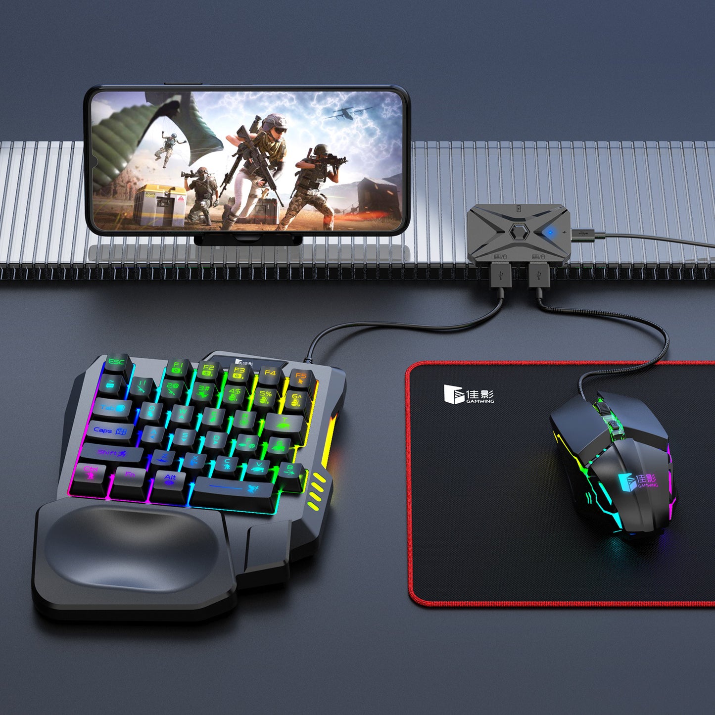 M1 Pro + Android mobile gamepad peripheral chicken eating artifact throne keyboard and mouse converter set auxiliary
