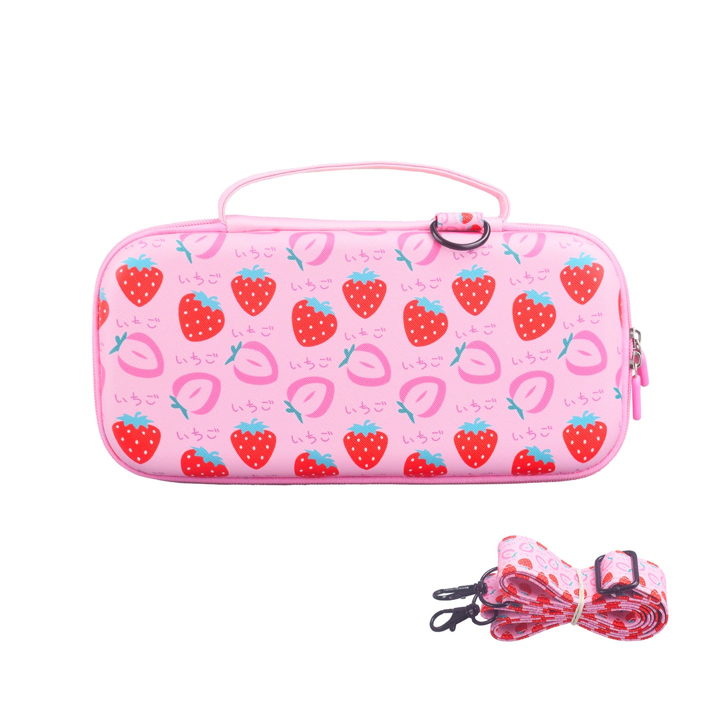 Applicable Nintendo Switch 2 Storage Bag NS2 Game Console Bag EVA Hard Bag Strawberry Bag Oblique Span Bag Shoulder Strap