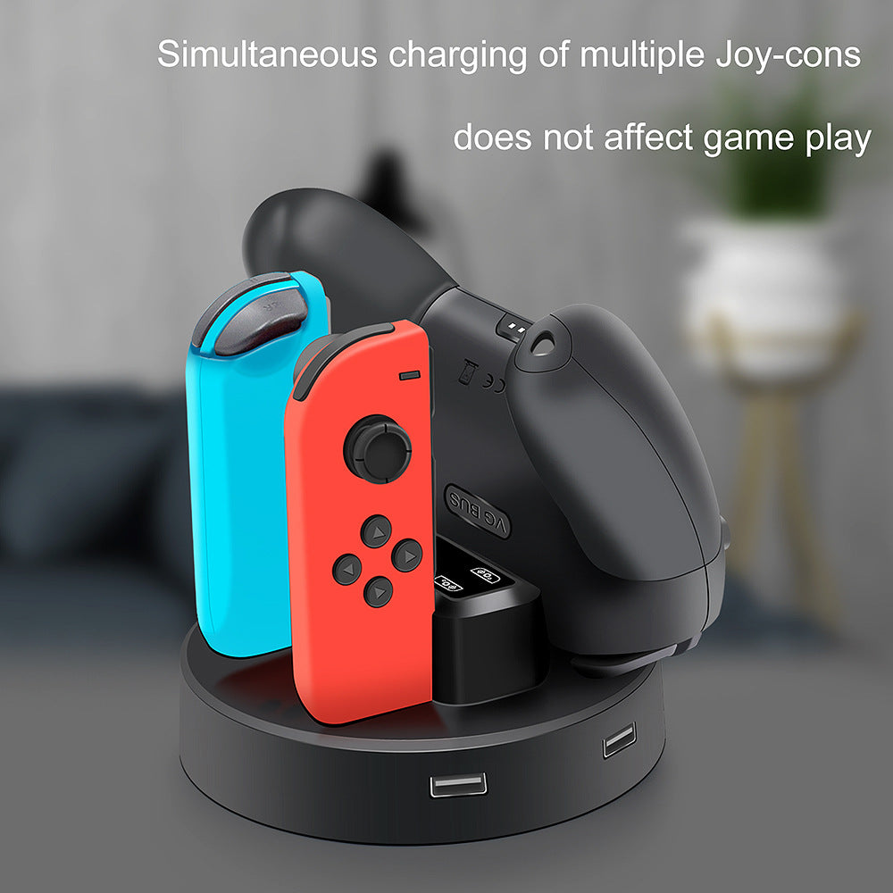 Switch joy con seat charger for Nintendo switch Pro handle host charging base 5in1