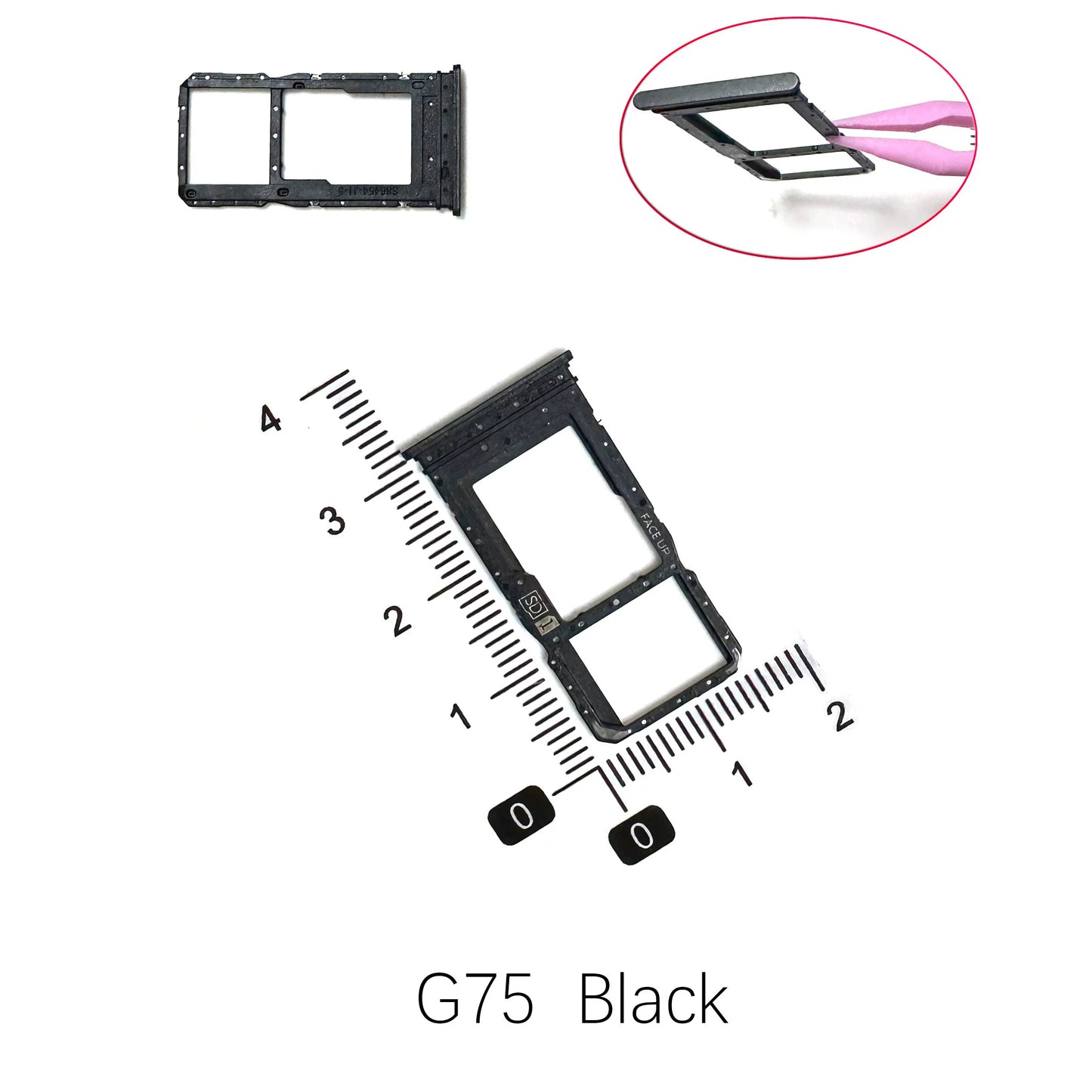 For Motorola Moto G60 G60S G71 G71S G73 G75 Sim card holder