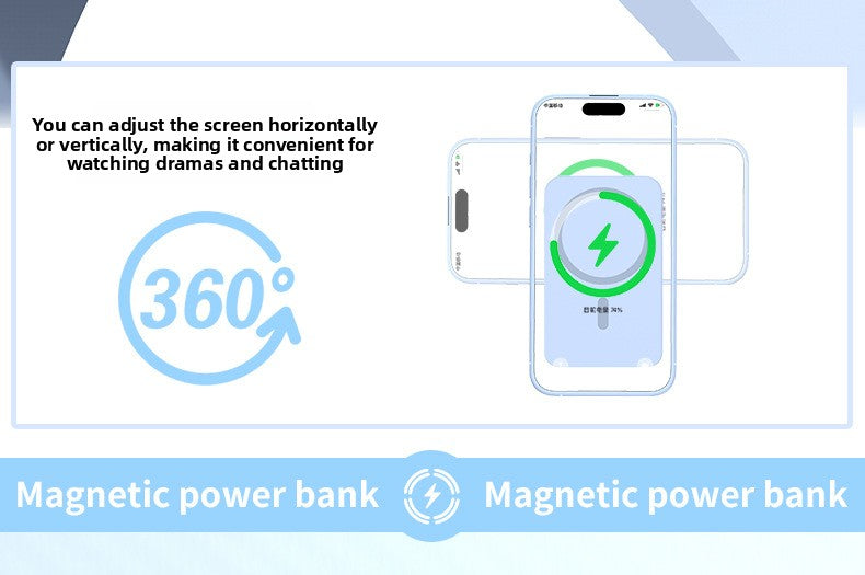 Magsafe magnetic power bank 22.5W fast charging mini with cable mobile power supply