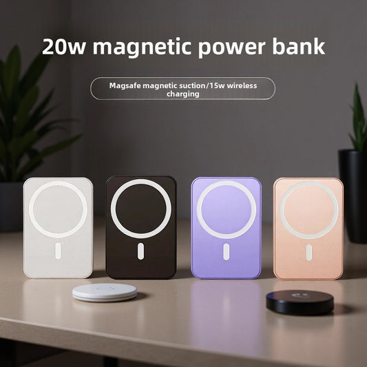 Magnetic wireless power bank 10000 mAh ultra-thin portable mobile power supply