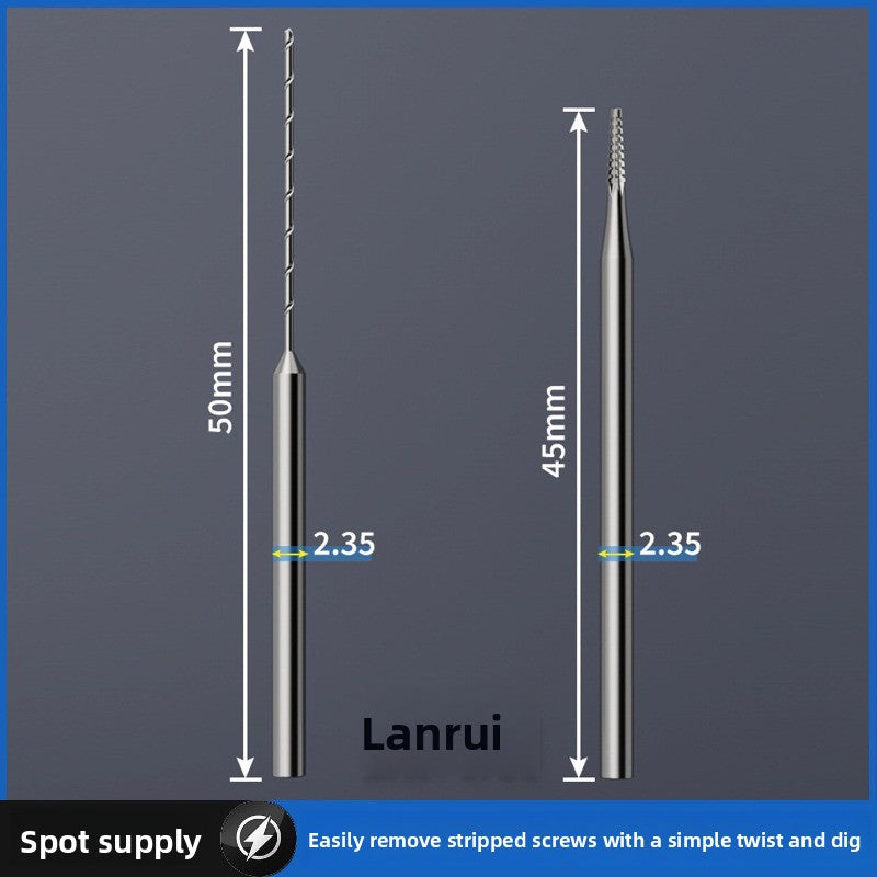 Lanrui U8 drill bit, sliding tooth screw out, broken wire at the tail of the mobile phone, alloy armor breaking, sliding tooth drill bit remover