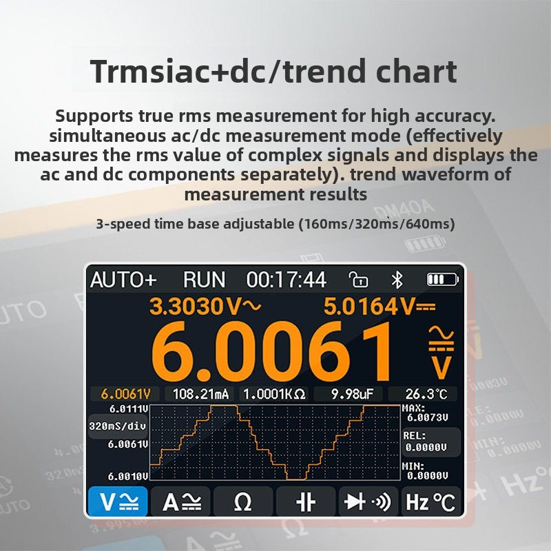 DM40A/B/C Digital Multimeter High Precision 4-bit Half Oscilloscope 3-in-1 Handheld Multimeter Laptop repair tools